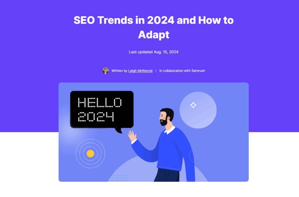 Backlinko's SEO Trends and Updates for 2024